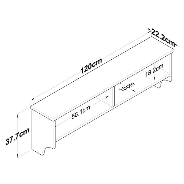 Appendiabiti a muro con mensole P2 2460 Bianco (9)