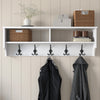 Appendiabiti a muro con mensole P2 439 Bianco
