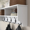 Appendiabiti a muro con mensole P2 439 Bianco (1)