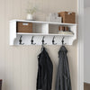 Appendiabiti a muro con mensole P2 439 Bianco (3)
