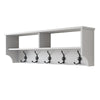 Appendiabiti a muro con mensole P2 439 Bianco (6)