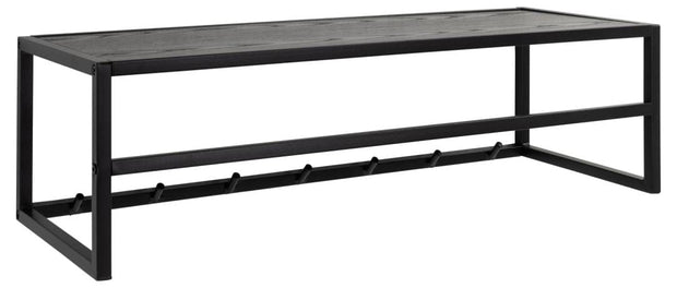 Appendiabiti a muro in metallo e MDF Seaford Nero