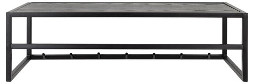 Appendiabiti a muro in metallo e MDF Seaford Nero (1)