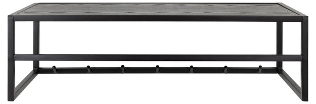 Appendiabiti a muro in metallo e MDF Seaford Nero (1)