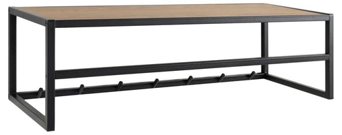 Appendiabiti a muro in metallo e MDF Seaford Nero