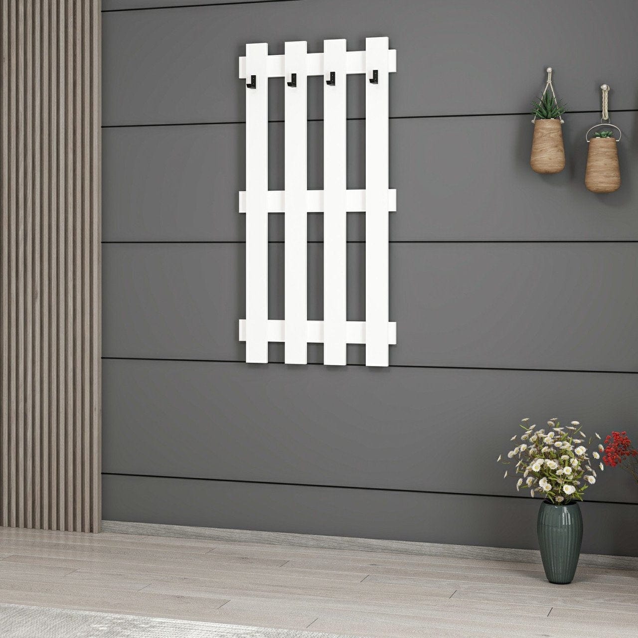 Appendiabiti a muro Noah 7190 Bianco