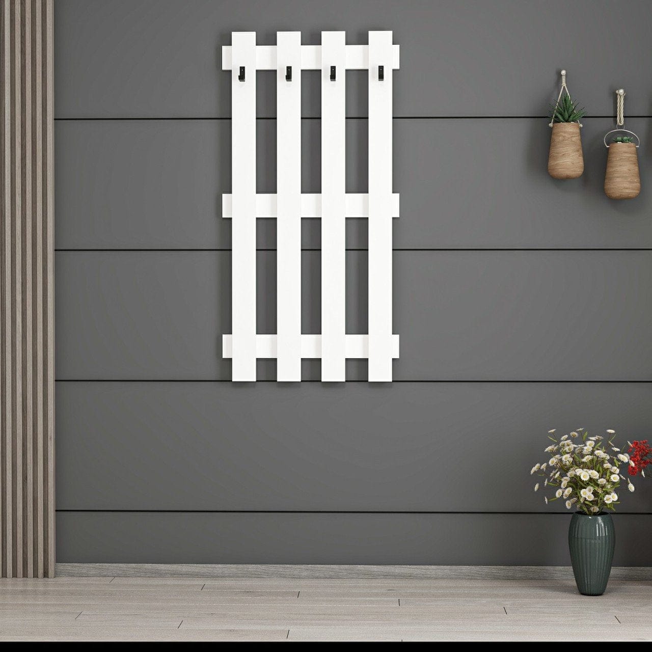 Appendiabiti a muro Noah 7190 Bianco (1)