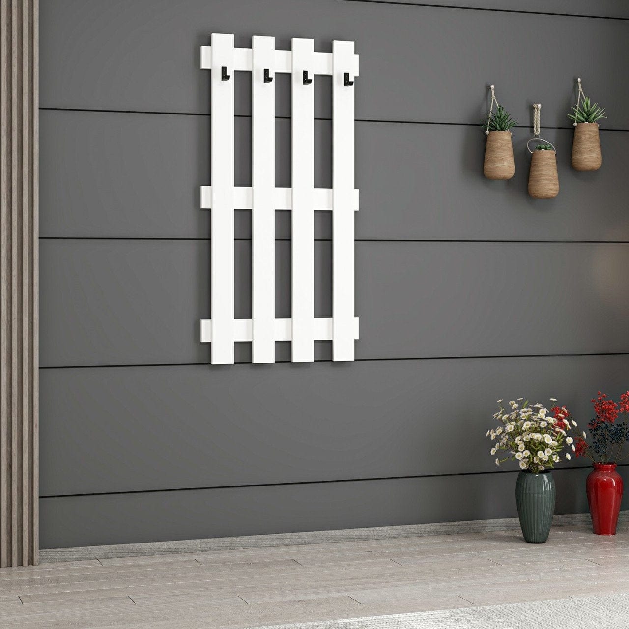 Appendiabiti a muro Noah 7190 Bianco (2)