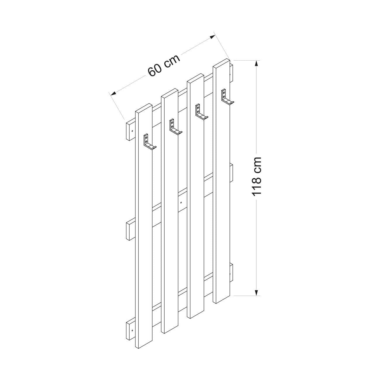Appendiabiti a muro Noah 7190 Bianco (6)