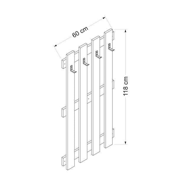 Appendiabiti a muro Noah 7190 Bianco (6)