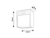 Applique da esterno Balimo 7479 Bianco (3)