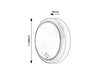 Applique da esterno Hitura 77029 Bianco (5)