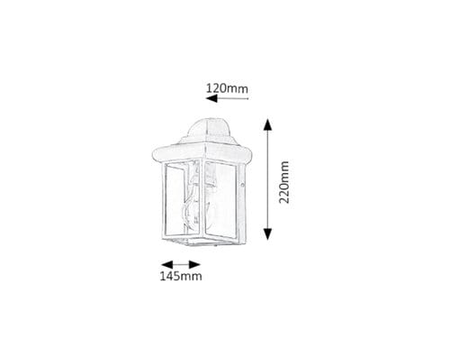 Applique da esterno Norvich 8754 Oro (2)
