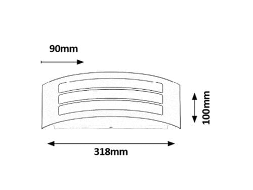 Applique da esterno Roma 8776 Antracite (1)