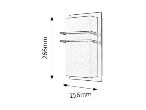 Applique da esterno Seattle 8229 Grigio (1)