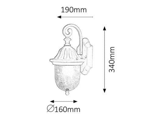 Applique da esterno Sydney 8388 Oro (1)
