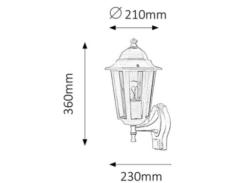 Applique da esterno Velence 8216 Bianco (2)