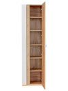 Comad Armadietto bagno alto con 1 anta e specchio Capri Bianco