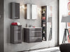 Comad Armadietto bagno alto con 1 anta e specchio Twist Grigio