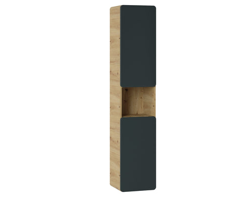 Comad Armadietto bagno alto con 2 ante Aruba Cosmos Nero