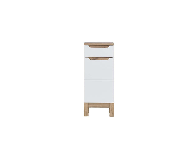 Comad Armadietto da bagno con 1 anta e 1 cassetto Bali Bianco