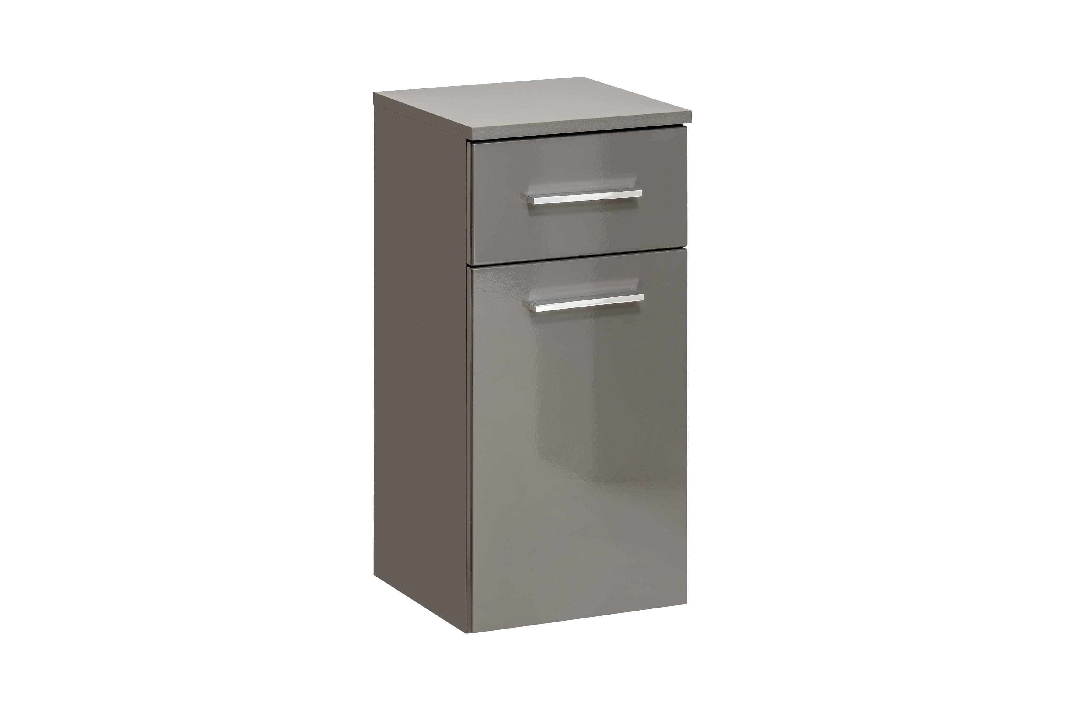 Comad Armadietto da bagno con 1 anta e 1 cassetto Twist Grigio