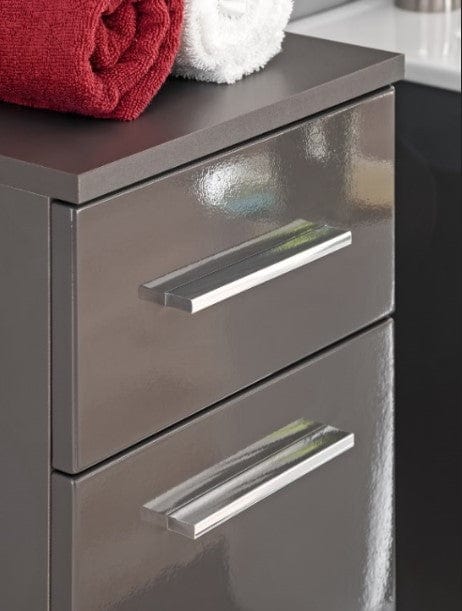 Comad Armadietto da bagno con 1 anta e 1 cassetto Twist Grigio