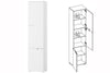Armadio a 3 ante in MDF e pallet Big Gabrielle 13 Bianco, L50xL35xH216 cm (5)