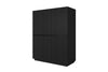 Armadio a 3 ante Nicole 150-3D Nero (5)