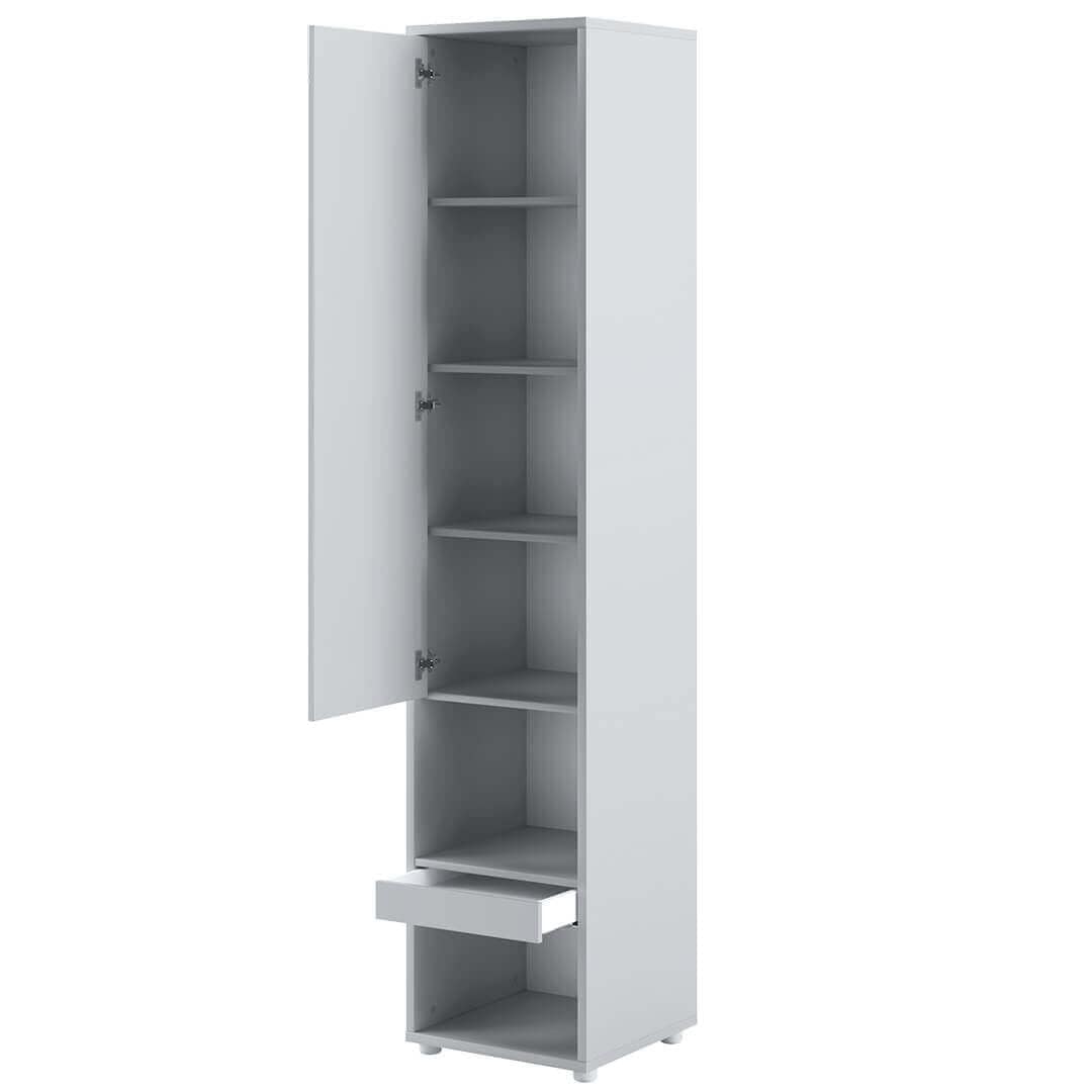 Lenart Armadio alto con 1 anta battente e 1 cassetto BC07 Grigio Opaco