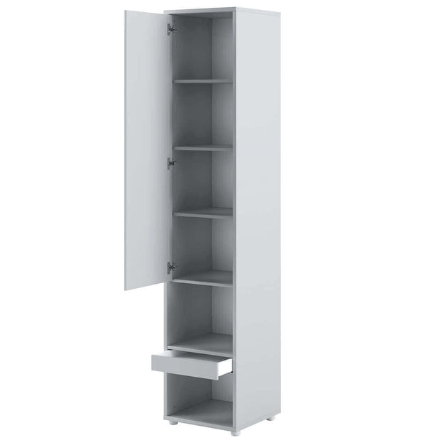 Lenart Armadio alto con 1 anta battente e 1 cassetto BC07 Grigio Opaco