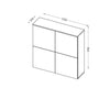 Halmar Armadio con 2 ante Livius KM-100 Bianco
