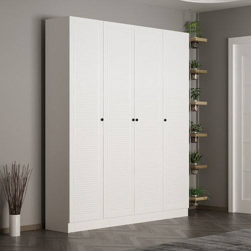 Armadio con 4 ante Noah 8459 Bianco