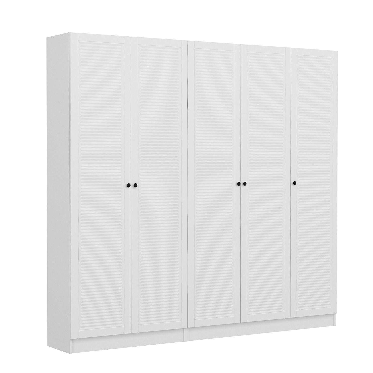 Armadio con 5 ante Noah 8460 Bianco (3)