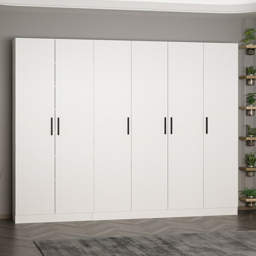 Armadio con 6 ante Noah 8202 Bianco