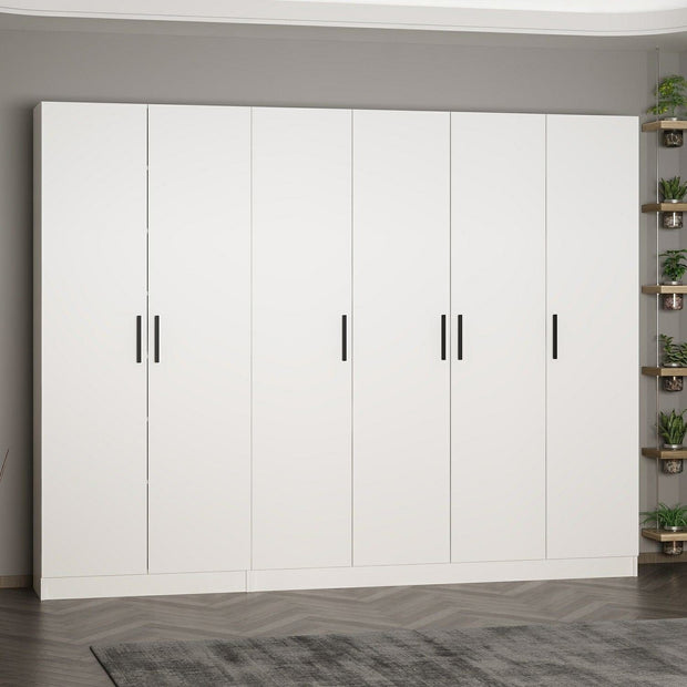 Armadio con 6 ante Noah 8202 Bianco