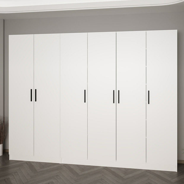 Armadio con 6 ante Noah 8202 Bianco (2)