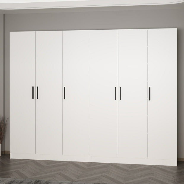 Armadio con 6 ante Noah 8203 Bianco (2)
