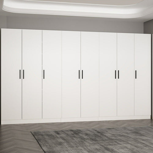 Armadio con 8 ante Noah 8207 Bianco