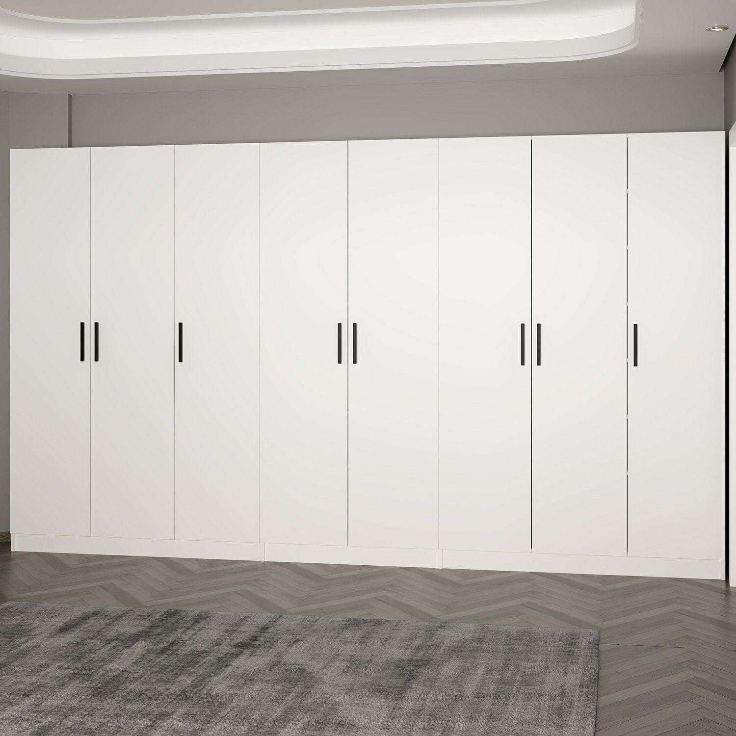 Armadio con 8 ante Noah 8207 Bianco (2)