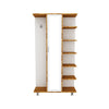 Armadio da ingresso con 1 anta e specchio Ceviz L1306 Quercia (3)