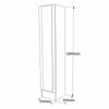 Armadio da ingresso con 1 anta e specchio ML17-A Pino (6)