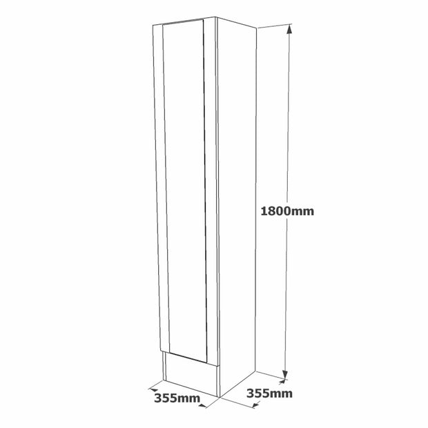 Armadio da ingresso con 1 anta e specchio ML17-A Pino (6)