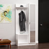 Armadio da ingresso con 1 anta e specchio Noah 3920 Bianco (2)