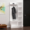 Armadio da ingresso con 1 anta e specchio Noah 3920 Bianco (3)
