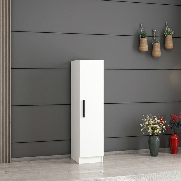 Armadio da ingresso con 1 anta Noah 7184 Bianco (2)