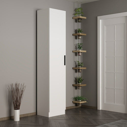 Armadio da ingresso con 1 anta Noah 7311 Bianco