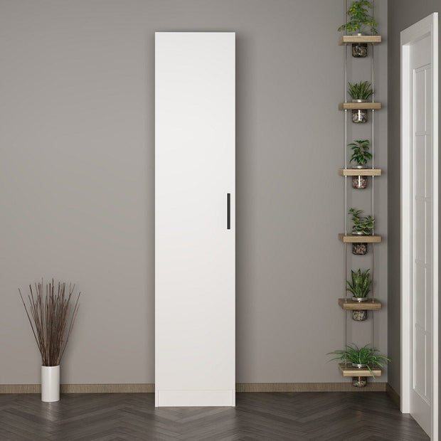 Armadio da ingresso con 1 anta Noah 7311 Bianco (1)