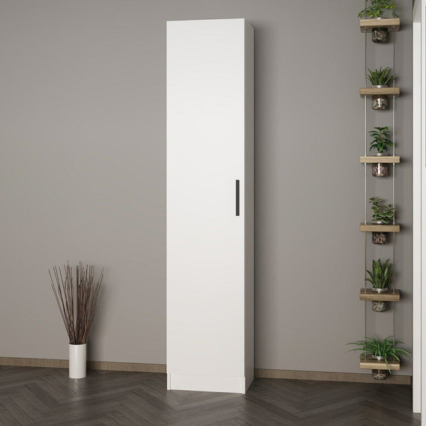 Armadio da ingresso con 1 anta Noah 7311 Bianco (2)