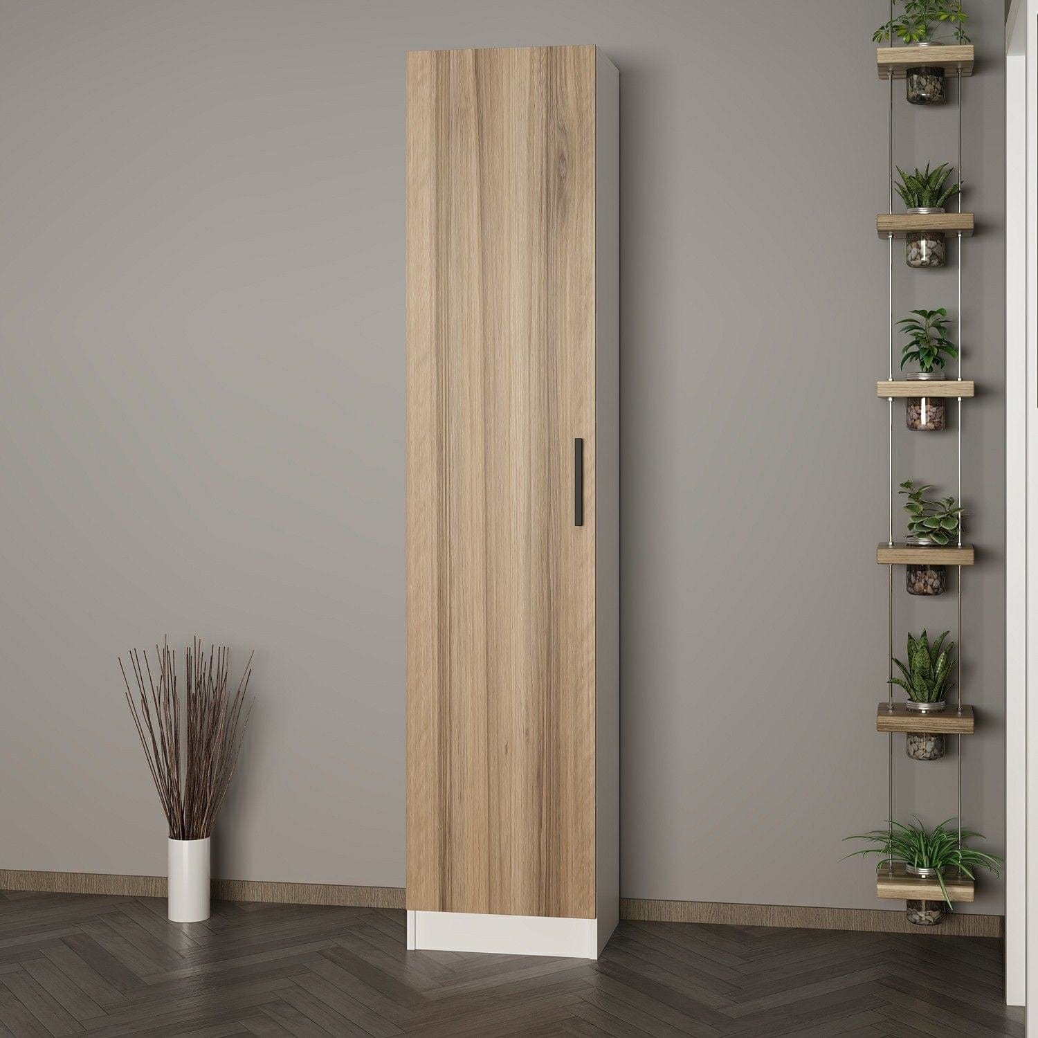 Armadio da ingresso con 1 anta Noah 8219 Noce (2)